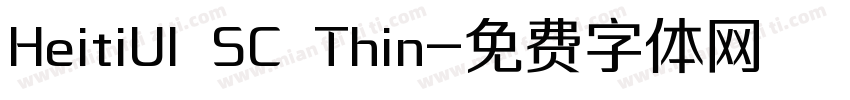 HeitiUI SC Thin字体转换